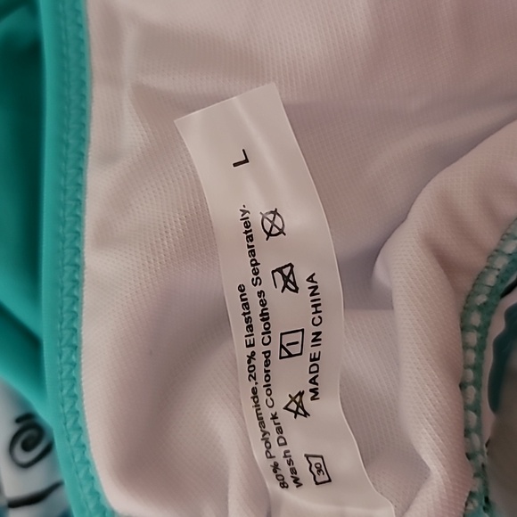 Women's Aqua Floral Swim Set - Picture 5 of 10